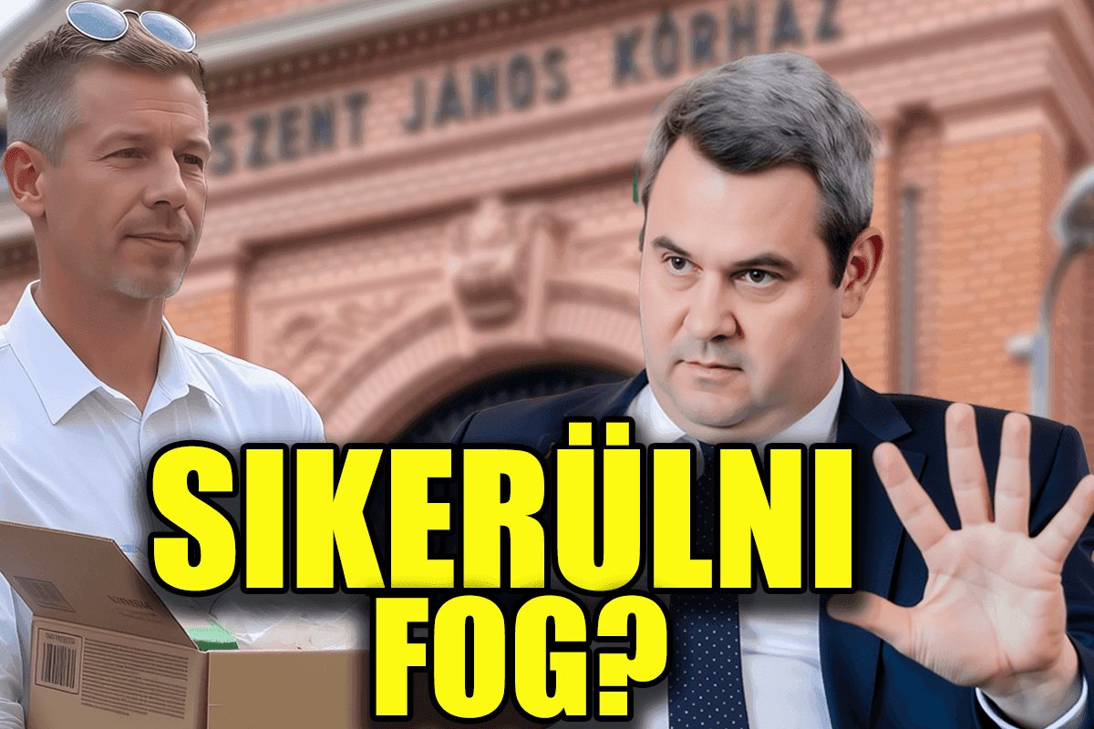 Magyar Péter adományt vitt a Szent János Kórházba