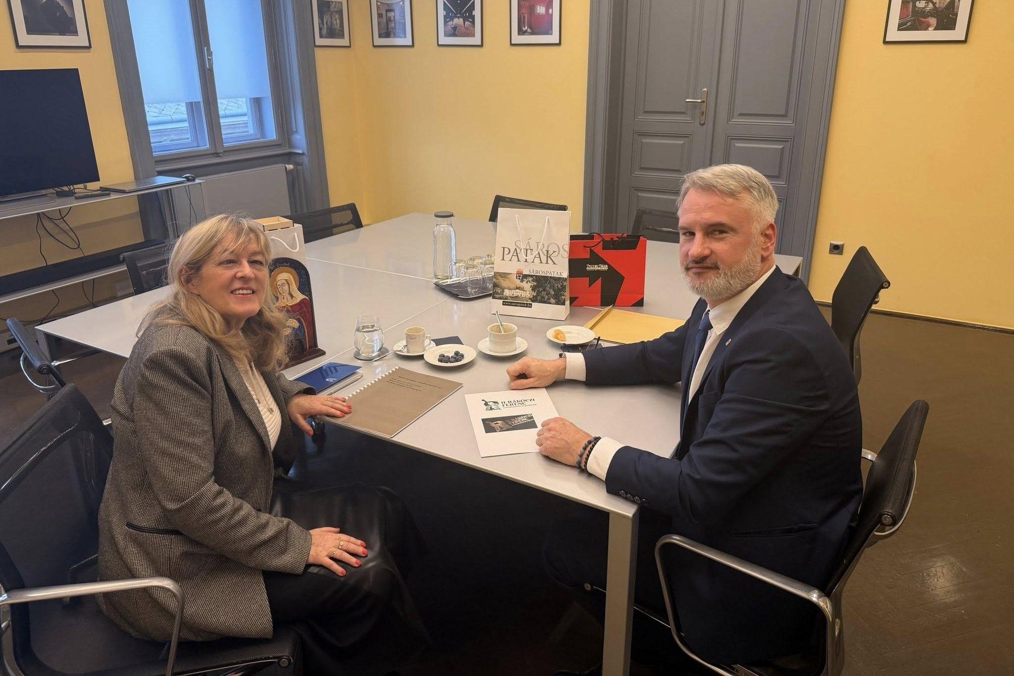 Rákóczi-megemlékezés Schmidt Máriával Sárospatakon a választások előtt két héttel