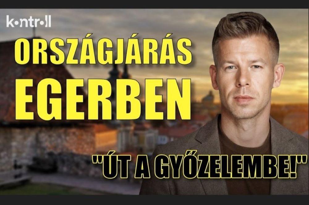 ÉLŐ: Magyar Péter országjárása Egerben folytatódik