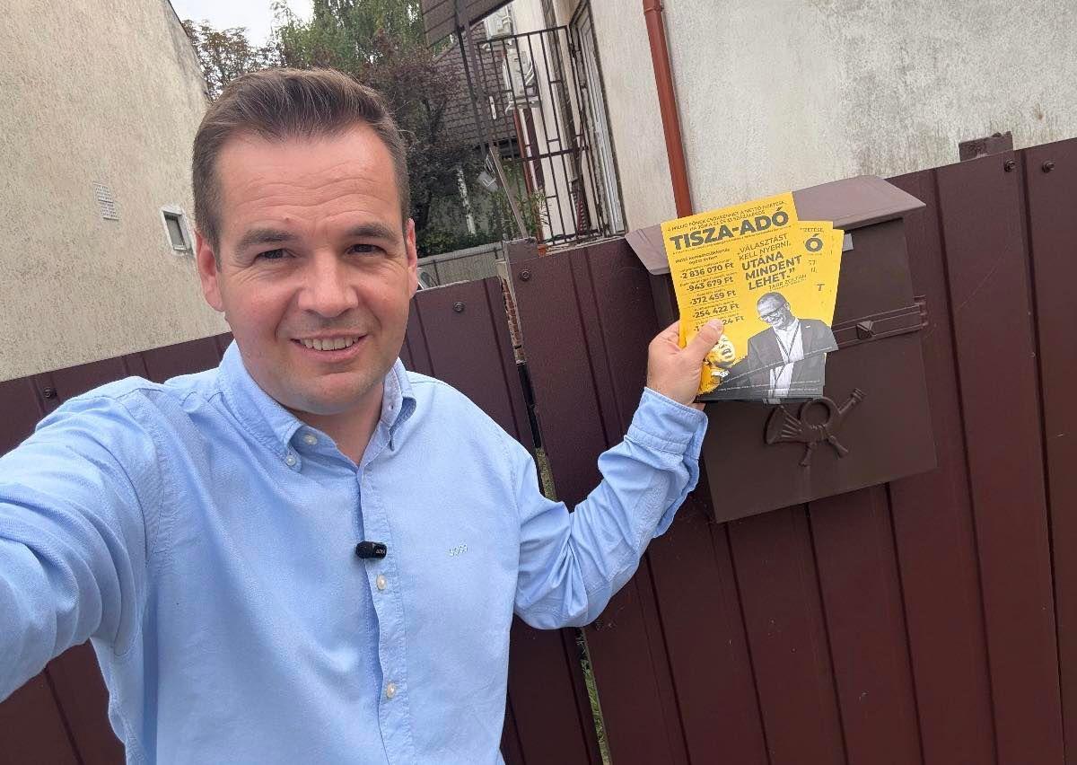 Listázza a Fidesz a Tisza-szimpatizánsokat - a szóvivő egy aktivista háza előtt jelzete, hogy tudja hol lakik