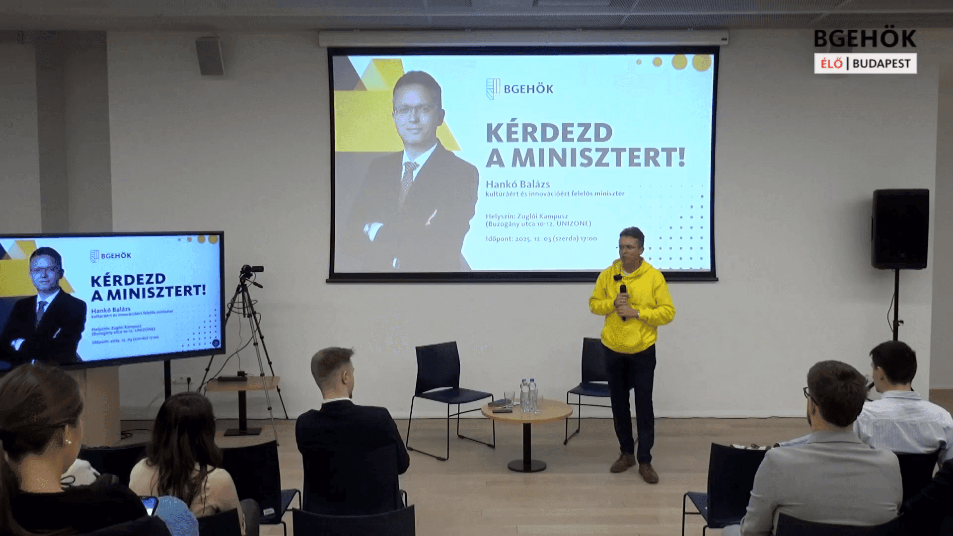 „Hazudik” – így vitázott egy diák Hankó Balázs miniszterrel