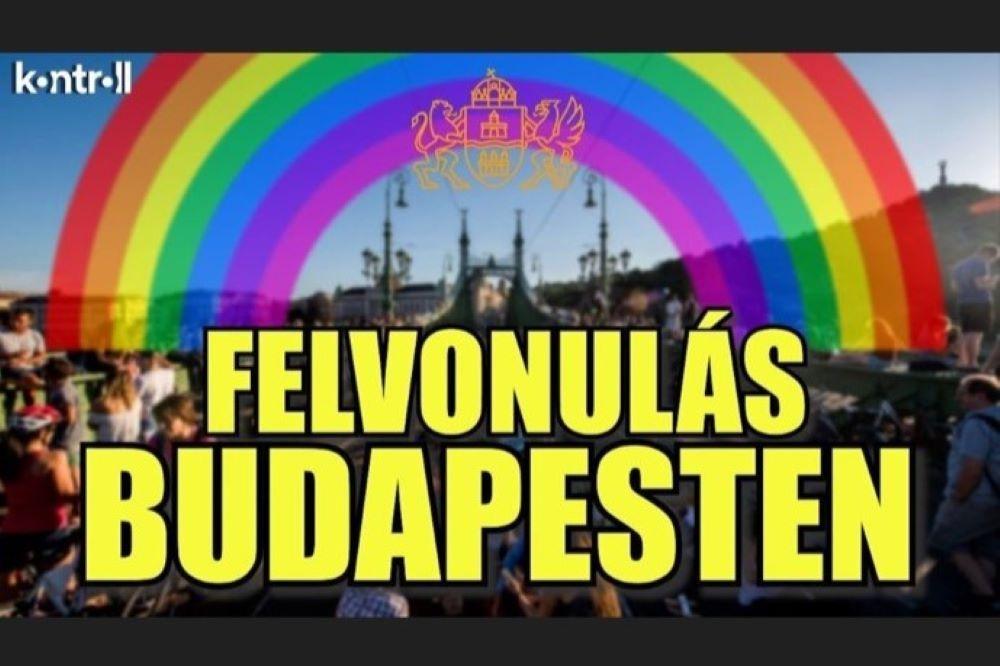 Élő közvetítés a Budapest Büszkeség menetéről