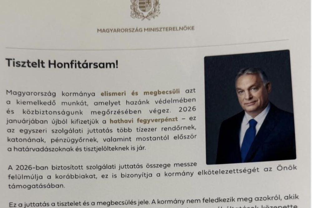 Orbán Viktor a fegyverpénzből is propagandafegyvert faragott