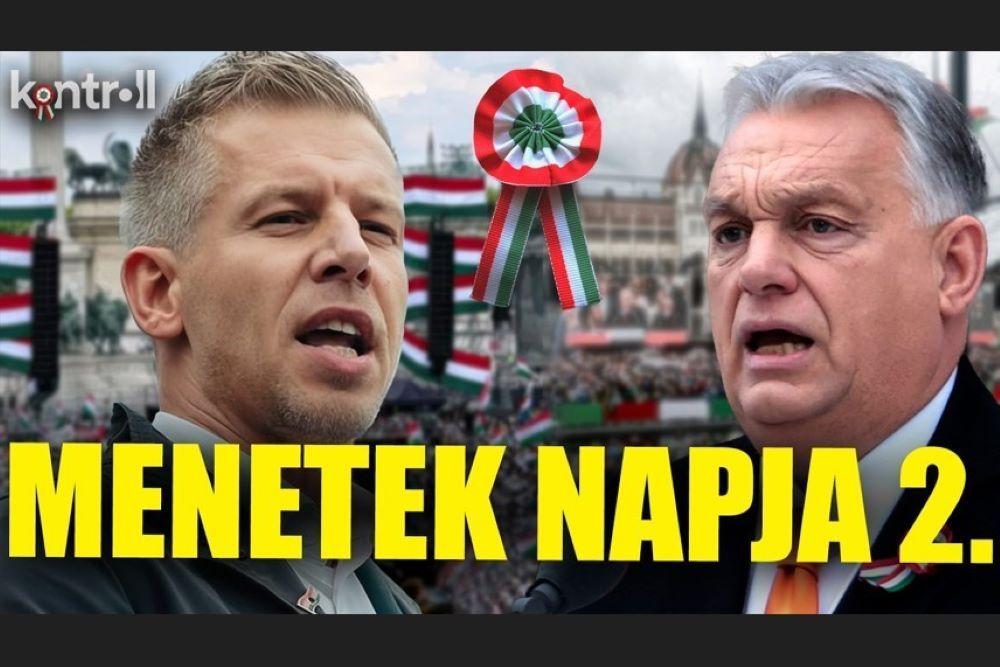 ÉLŐ KÖZVETÍTÉS a Nemzeti Menetről és a Békemenetről 