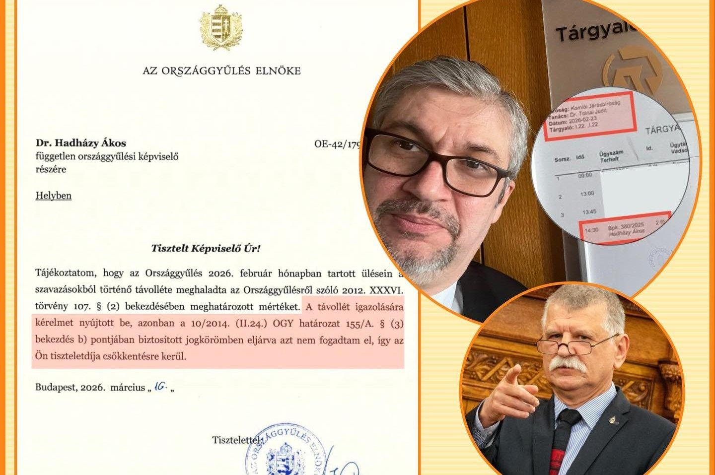 Kövér László számára egy bírósági idézés nem indok: újabb milliókra büntette Hadházyt