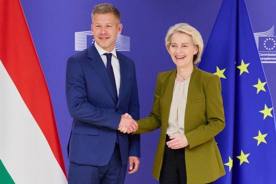 Magyar Péter Ursula von der Leyennel tárgyalt Brüsszelben az uniós forrásokról 
