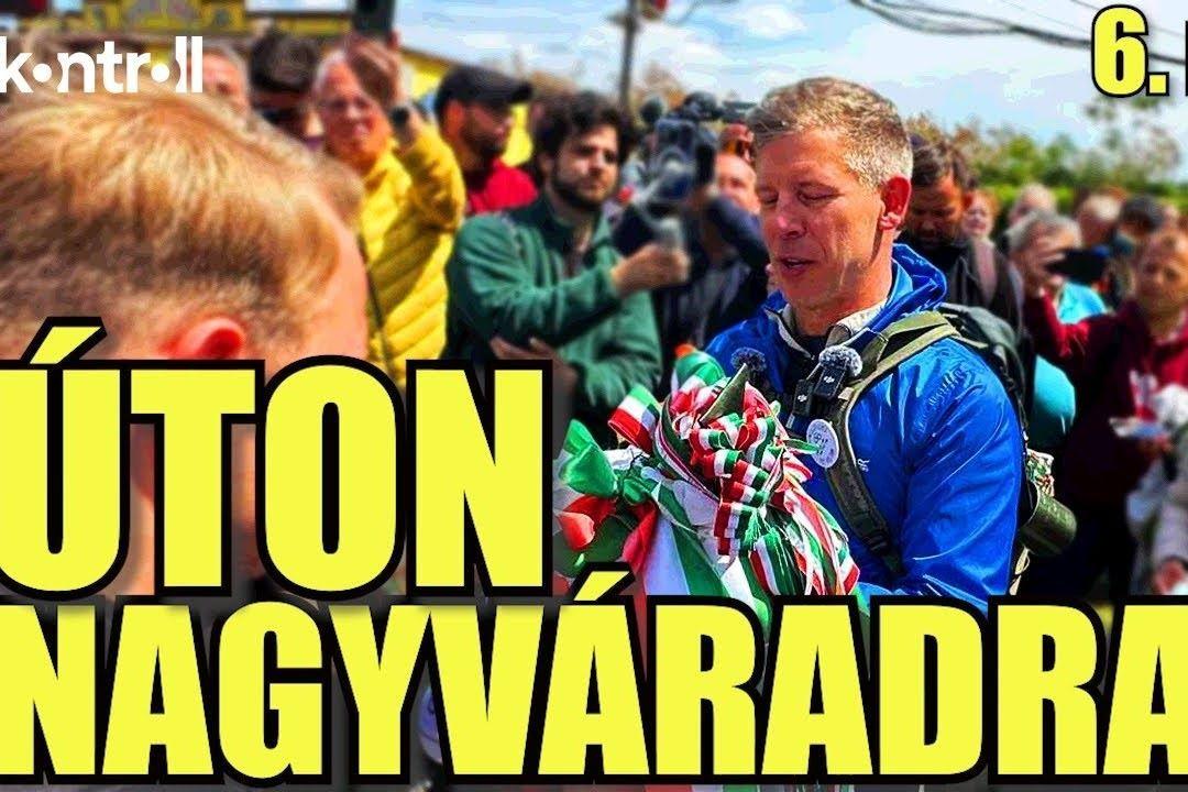 Magyar Péter és követői Kisújszállásig gyalogolnak tovább hétfőn