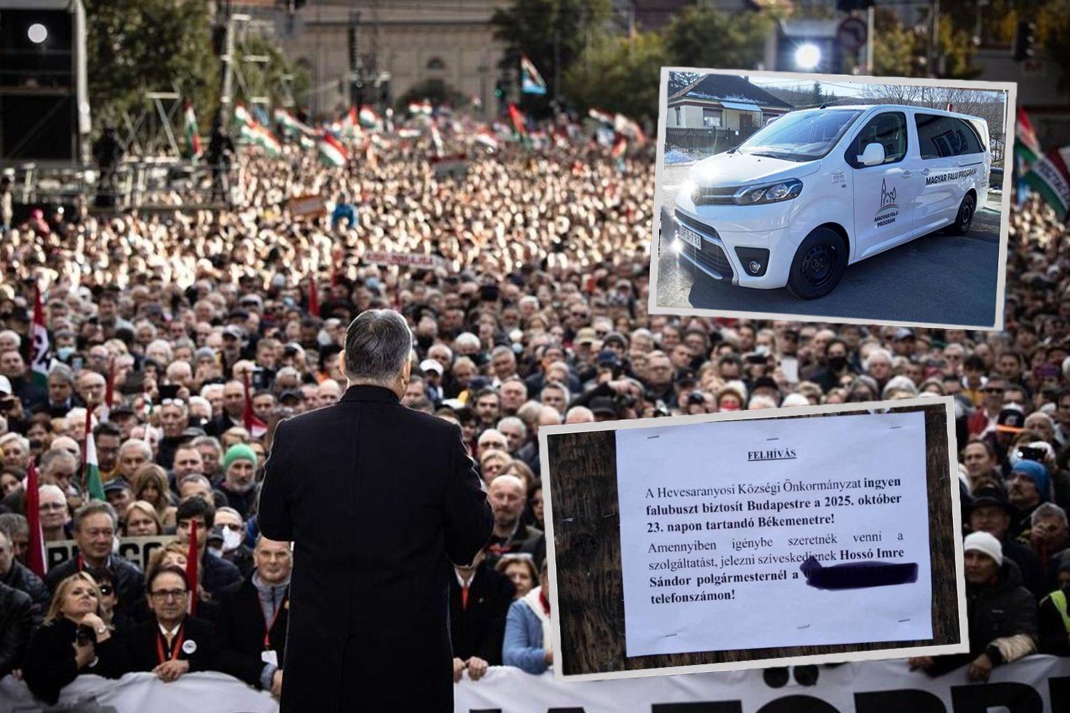 Falubusszal utaztatnának a Békemenetre egy hevesi faluban