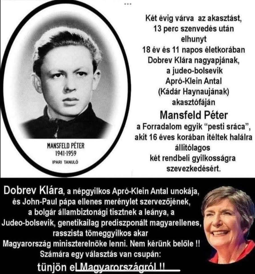 Náci retorika, antiszemita posztban fideszes módra