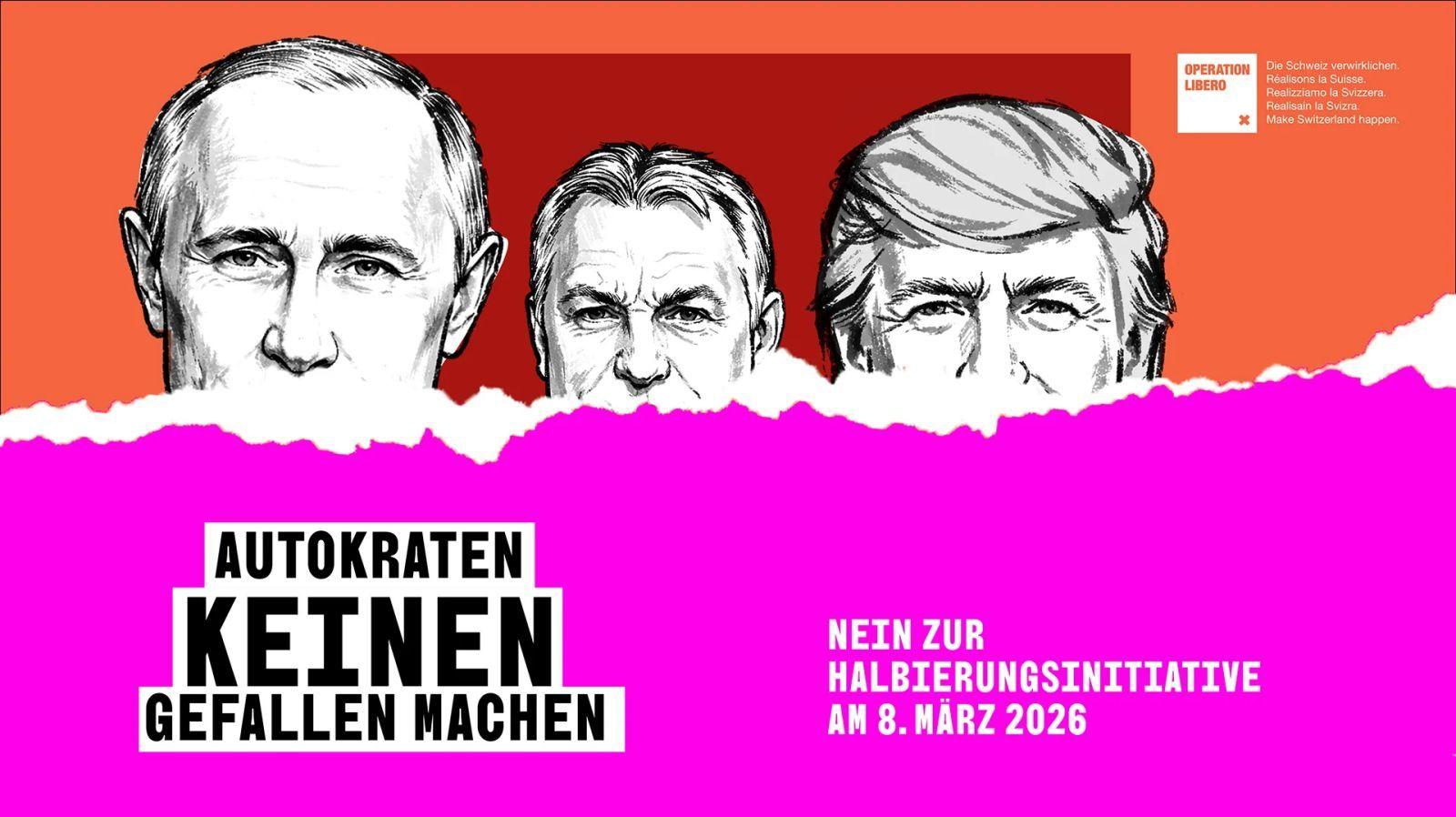 Orbán arcképével kampányolnak Svájcban a közmédia költségvetésének csökkentése ellen