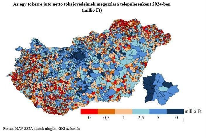 Felcsút torzítja a képet: Fejér megye élre tört a tőkejövedelmek rangsorában